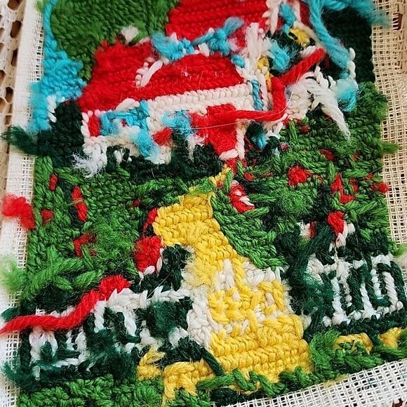 Vintage Unframed Needlepoint - Picture 6 of 6